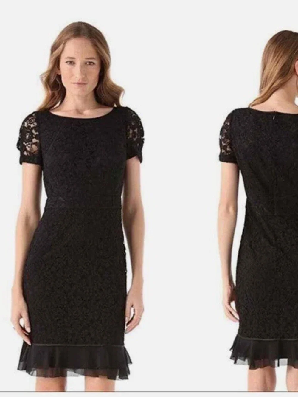 Tory Burch Women's Black Bovary Lace A Line Dress in Black Size 6